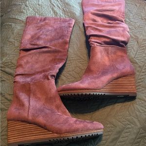 Brand new never worn Dr. Scholl’s knee-high boots color is rust